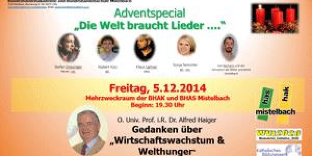 Adventspecial an der BHAK/BHAS Mistelbach 5.12. 2014