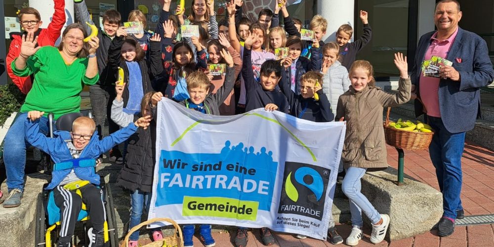 Fairtrade-Bananenverteilaktion